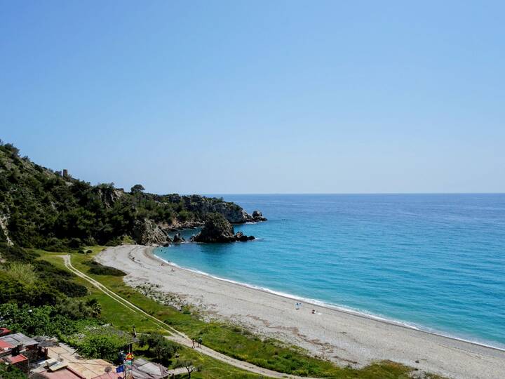 Playa Cala del Cañuelo in Nerja Playa Cala del Cañuelo Nerja