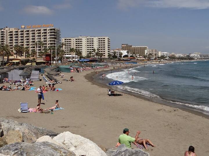 Strand La Carihuela in Torremolinos Strand La Carihuela