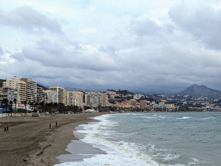Málaga im Winter