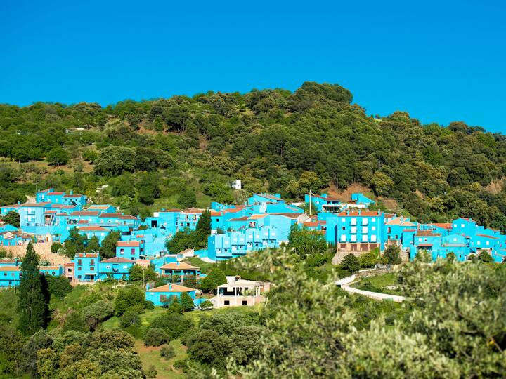Schlumpfdorf Júzcar in Andalusien Júzcar