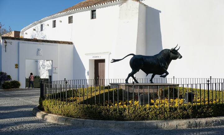 Eingang zur Stierkampfarena von Ronda Ronda Stierkampfarena