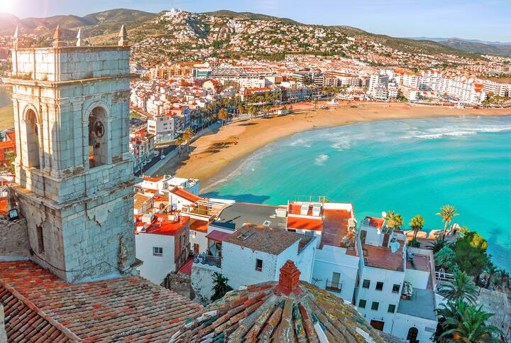 Peñíscola an der spanischen Mittelmeerküste Peñíscola Spanien