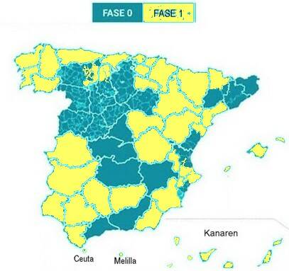 Spanien Phasen Corona