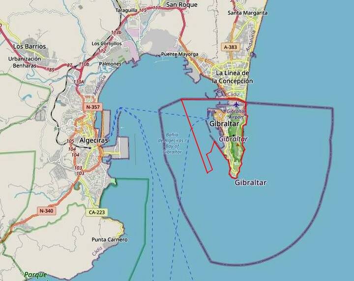 Gibraltar Karte