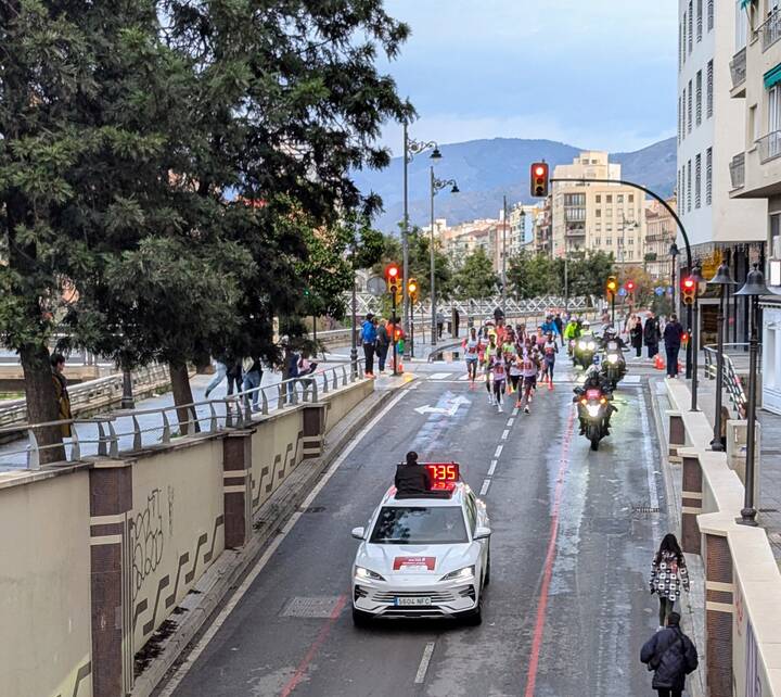 Málaga Marathon Läufer
