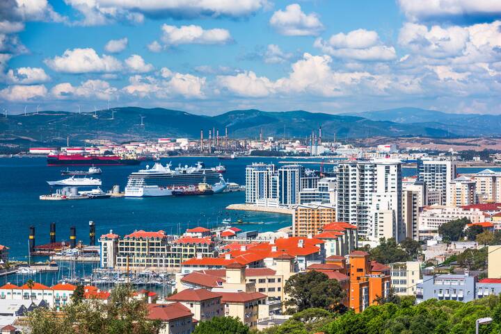 Gibraltar Hafen Kreuzfahrtschiff