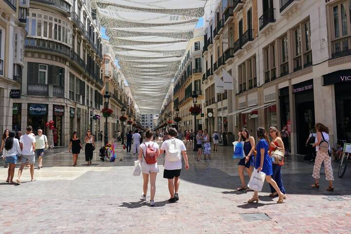 Málaga Calle Larios Sommer