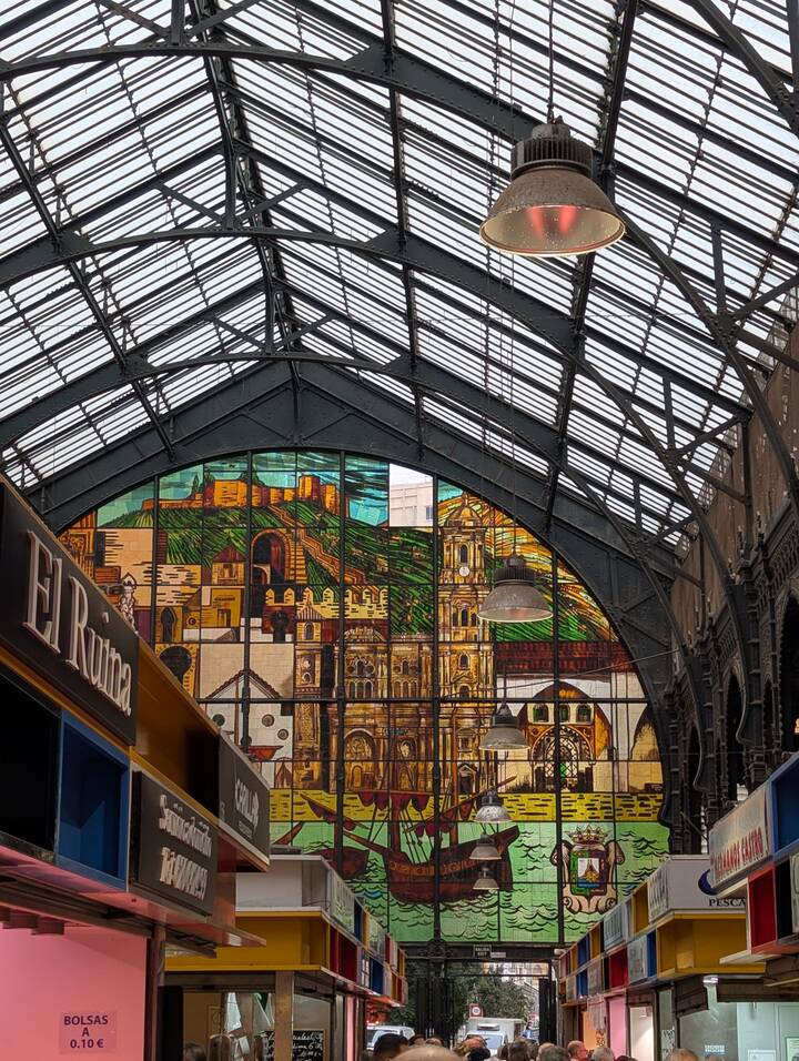 Málaga Markthalle Fenster