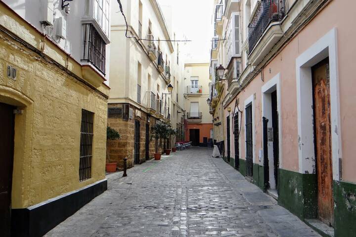 Stadtviertel El Pópulo Cádiz